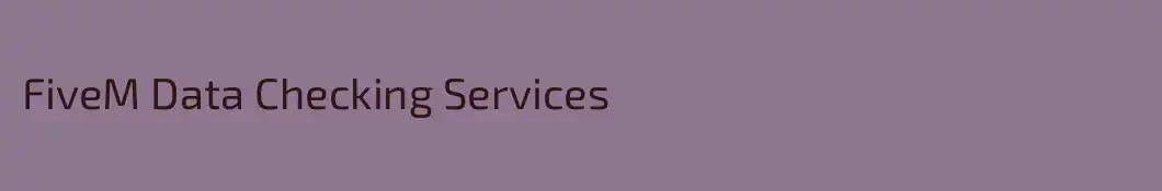 FiveM Data Checking Services